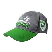 VfL Wolfsburg Mesh Cap - Grey/Green - Adult, Green
