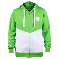 VfL Wolfsburg Shower Jacket - Green/White - Mens, Green