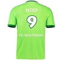 vfl wolfsburg home shirt 2016 17 kids with ntep 9 printing green