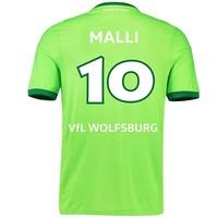VfL Wolfsburg Home Shirt 2016-17 - Kids with Malli 10 printing, Green