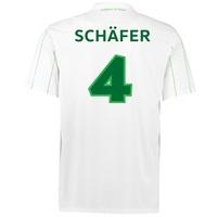 VfL Wolfsburg Away Shirt 2016-17 with Schäfer 4 printing, White