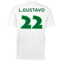 VfL Wolfsburg Away Shirt 2016-17 with L.Gustavo 22 printing, White