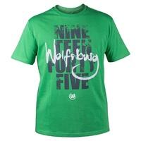 VfL Wolfsburg Home Win T-Shirt - Green - Mens, Green