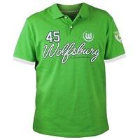 VfL Wolfsburg Defence Polo Shirt - Green - Mens, Green
