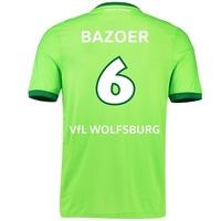 VfL Wolfsburg Home Shirt 2016-17 - Kids with Bazoer 6 printing, Green