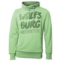 vfl wolfsburg graphic hoodie green girls green