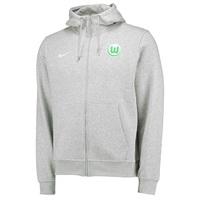 VfL Wolfsburg Full Zip Hoodie - Grey, Grey
