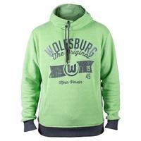 vfl wolfsburg away win hoodie green mens white