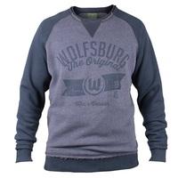 vfl wolfsburg crew neck sweater grey mens grey