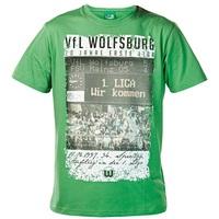 VfL Wolfsburg 20 Year Anniversary T-Shirt - Green - Mens, Green