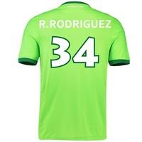 VfL Wolfsburg Home Shirt 2016-17 with R. Rodriguez 34 printing, Green