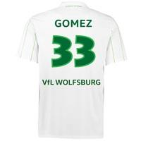 VfL Wolfsburg Away Shirt 2016-17 - Kids with Gomez 33 printing, White