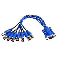 vga 15 pin male break out to 8 bnc female cable connectors for cctv sy ...