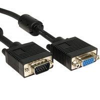 VGA Extension Cable 0.5m Fully Wired DDC Compatible