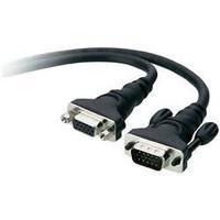 vga extension cable 1x vga plug 1x vga socket 3 m black belkin