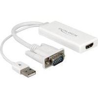 VGA / USB / HDMI Adapter [1x VGA plug, USB 2.0 connector A - 1x HDMI socket] White