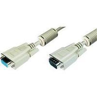 VGA Extension cable [1x VGA plug - 1x VGA socket] 1.80 m Grey Digitus