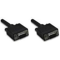 VGA Cable [1x VGA socket - 1x VGA socket] 3 m Black Manhattan