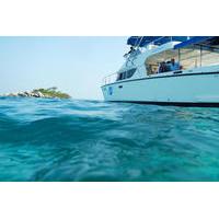 VIP Dinner and Dolphins Power Catamaran Sail to Racha and Mai Ton Islands from Phuket