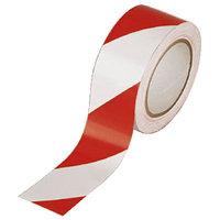 Vinyl Tape Hazard White/red - 6 Pack