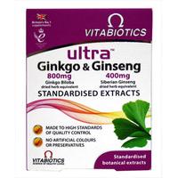 vitabiotics ultra ginkgo gingseng botanical extracts 60 tablets
