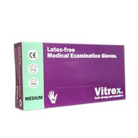 vitrex latex free gloves medium 50