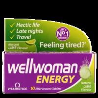 vitabiotics wellwoman energy lime 10 effervescent tablets 10tablets