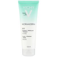 vichy laboratories normaderm 3 in 1 scrub cleanser and mask 125ml