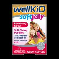 Vitabiotics Wellkid Soft Jelly Pastilles Strawberry 30 Chews - 30 ml