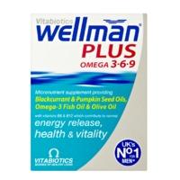 Vitabiotics Wellman Plus Omega 369 56 Tablets - 56 Tablets, Black