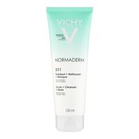 vichy normaderm 3 in 1 scrub cleanser and mask 125ml