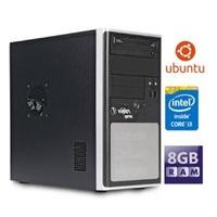 Viglen Genie Desktop PC, Intel Core i3-4170 3.7GHz , 8GB RAM, 1TB HDD, DVDRW, Intel HD, Ubuntu Linux v14.04 LTS (DVD)