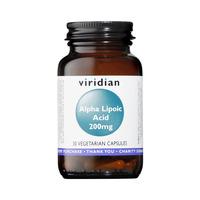 viridian alpha lipoic acid 200mg 30vcaps