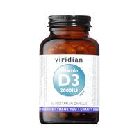 Viridian Vitamin D3, 2000iu, 60VCaps