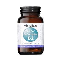 Viridian High Two Vitamin B2 with B-Complex, 30VCaps