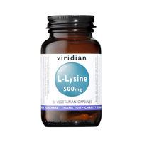 Viridian L-Lysine, 500mg, 30VCaps