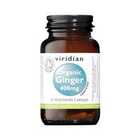 viridian organic ginger root 400mg 30vcaps