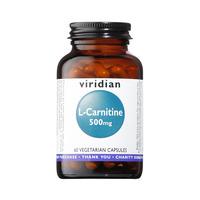 viridian l carnitine 500mg 60vcaps