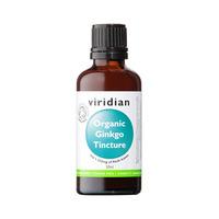 Viridian 100% Organic Ginkgo Biloba Tincture, 50ml