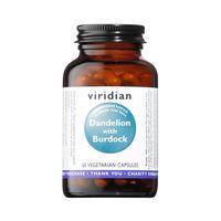 viridian dandelion with burdock extract 60vcaps