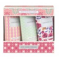 VINTAGE & CO. FABRIC & FLOWERS Mini Hand Creams 3 x 30ml
