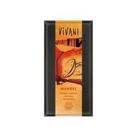 vivani organic milk chocolate with whole almonds 100g x 10