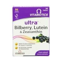 vitabiotics ultra lutein bilberry zeaxanthin tablets 30s
