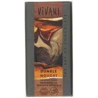 vivani orangic dark nougat chocolate 100g x 10