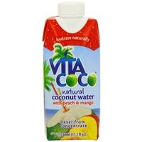 Vita Coco Coconut Water - Peach & Mango (330ml x 12)