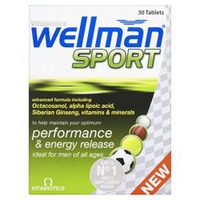 Vitabiotics Wellman Sport Performance & Energy Release 30 Tablets