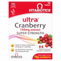 Vitabiotics Ultra Cranberry 750mg Super Strength x 30