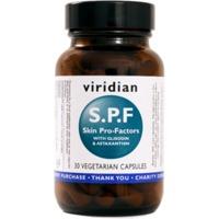 Viridian S.P.F Skin Pro-Factors Veg Caps 30 Caps