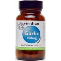 Viridian Organic Garlic 500mg Veg Caps 30 Caps