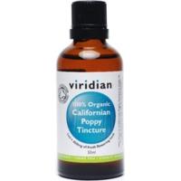 Viridian 100% Organic California Poppy Tincture 50ml